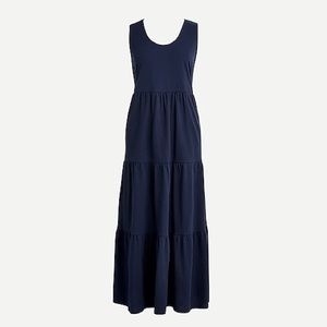 J. Crew Tiered Maxi Dress - Navy